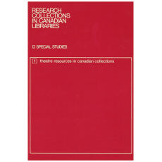 Theatre Resources in Canadian Collections
